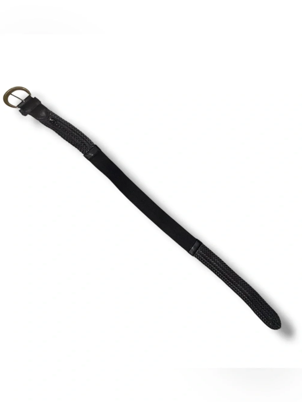 TORRID Woven Stretch Waist Belt - Size 2 (18/20) Black/Gold